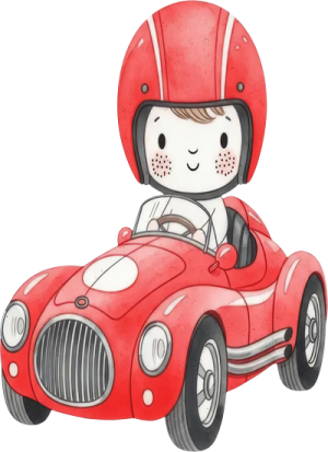 Em Bé Lái Ô Tô PNG (2)