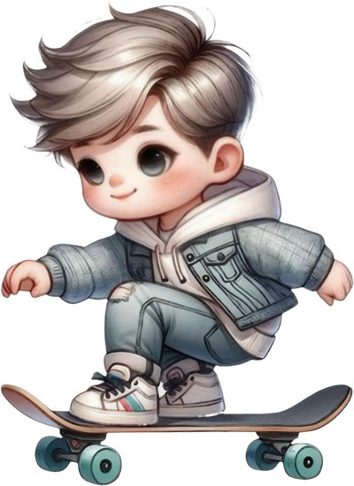 Em Bé Lướt Ván PNG (13)