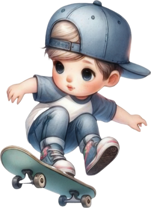 Em Bé Lướt Ván PNG (15)