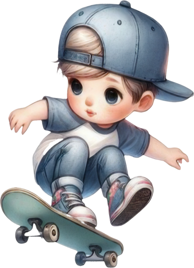 Em Bé Lướt Ván PNG (15)