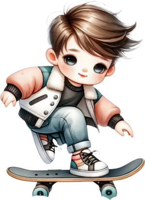 Em Bé Lướt Ván PNG (3)