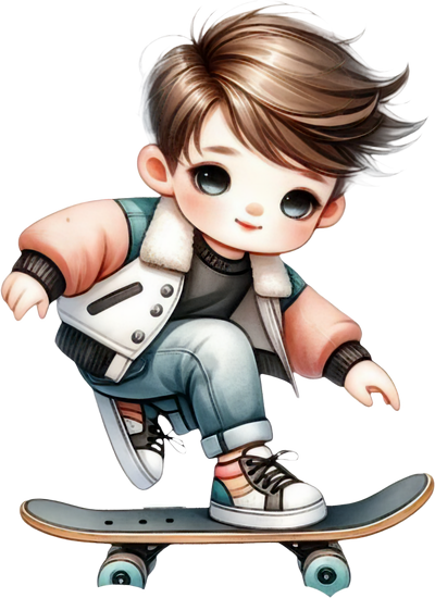 Em Bé Lướt Ván PNG (3)