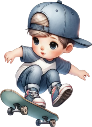 Em Bé Lướt Ván PNG (6)