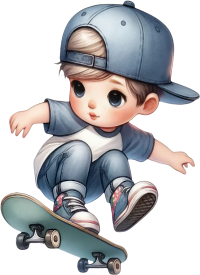 Em Bé Lướt Ván PNG (6)