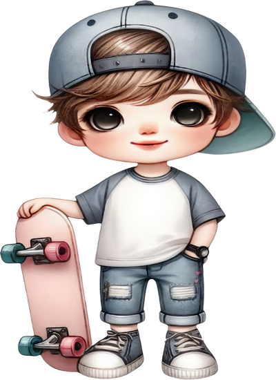 Em Bé Lướt Ván PNG (8)