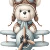 Gấu Con & Máy Bay PNG (2)