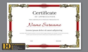 Giấy Chứng Nhận, Bằng Khen, Certificate (1)