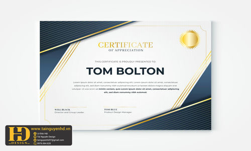 Giấy Chứng Nhận, Bằng Khen, Certificate (108)