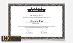 Giấy Chứng Nhận, Bằng Khen, Certificate (109)