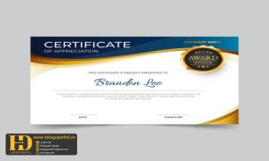 Giấy Chứng Nhận, Bằng Khen, Certificate (112)