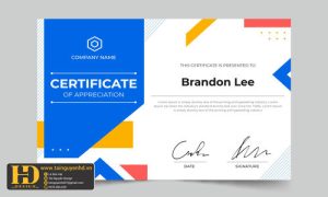 Giấy Chứng Nhận, Bằng Khen, Certificate (113)