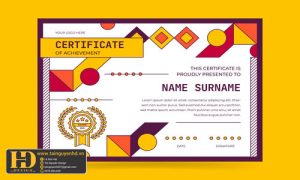 Giấy Chứng Nhận, Bằng Khen, Certificate (119)