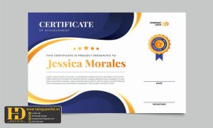 Giấy Chứng Nhận, Bằng Khen, Certificate (120)