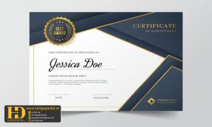 Giấy Chứng Nhận, Bằng Khen, Certificate (122)