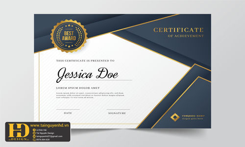 Giấy Chứng Nhận, Bằng Khen, Certificate (122)