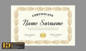 Giấy Chứng Nhận, Bằng Khen, Certificate (123)