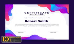 Giấy Chứng Nhận, Bằng Khen, Certificate (128)