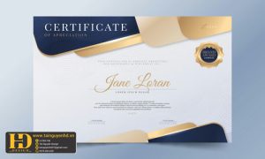 Giấy Chứng Nhận, Bằng Khen, Certificate (129)