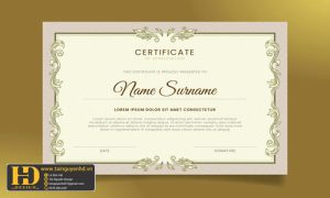 Giấy Chứng Nhận, Bằng Khen, Certificate (130)