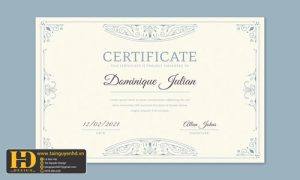 Giấy Chứng Nhận, Bằng Khen, Certificate (131)