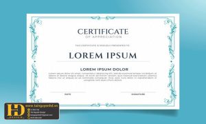 Giấy Chứng Nhận, Bằng Khen, Certificate (132)