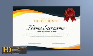 Giấy Chứng Nhận, Bằng Khen, Certificate (134)