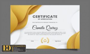 Giấy Chứng Nhận, Bằng Khen, Certificate (135)