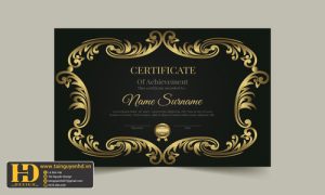 Giấy Chứng Nhận, Bằng Khen, Certificate (138)