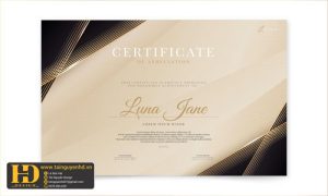 Giấy Chứng Nhận, Bằng Khen, Certificate (139)