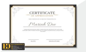 Giấy Chứng Nhận, Bằng Khen, Certificate (14)