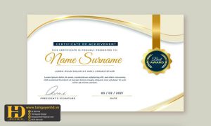 Giấy Chứng Nhận, Bằng Khen, Certificate (141)