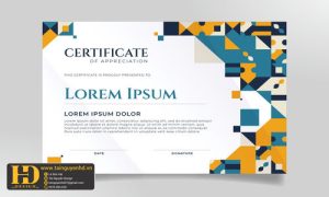 Giấy Chứng Nhận, Bằng Khen, Certificate (143)