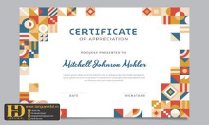 Giấy Chứng Nhận, Bằng Khen, Certificate (146)