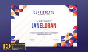 Giấy Chứng Nhận, Bằng Khen, Certificate (147)