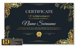 Giấy Chứng Nhận, Bằng Khen, Certificate (149)
