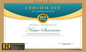 Giấy Chứng Nhận, Bằng Khen, Certificate (15)