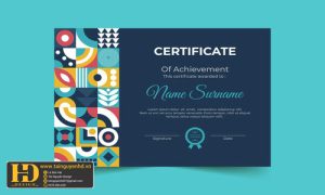 Giấy Chứng Nhận, Bằng Khen, Certificate (151)