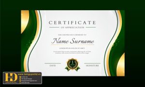 Giấy Chứng Nhận, Bằng Khen, Certificate (154)