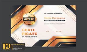 Giấy Chứng Nhận, Bằng Khen, Certificate (159)