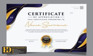 Giấy Chứng Nhận, Bằng Khen, Certificate (16)