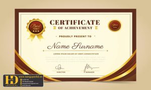 Giấy Chứng Nhận, Bằng Khen, Certificate (161)