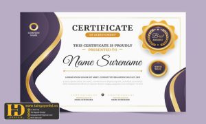 Giấy Chứng Nhận, Bằng Khen, Certificate (163)