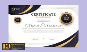 Giấy Chứng Nhận, Bằng Khen, Certificate (165)