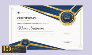 Giấy Chứng Nhận, Bằng Khen, Certificate (166)