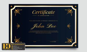 Giấy Chứng Nhận, Bằng Khen, Certificate (172)