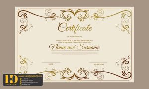 Giấy Chứng Nhận, Bằng Khen, Certificate (173)