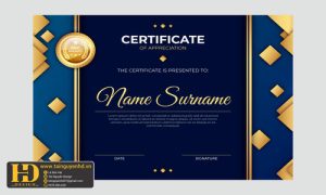 Giấy Chứng Nhận, Bằng Khen, Certificate (174)