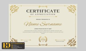 Giấy Chứng Nhận, Bằng Khen, Certificate (175)