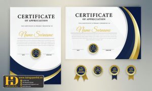 Giấy Chứng Nhận, Bằng Khen, Certificate (179)