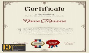 Giấy Chứng Nhận, Bằng Khen, Certificate (182)